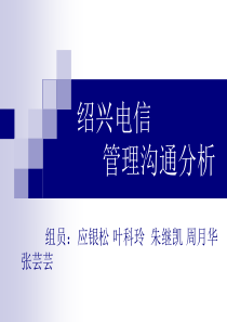 绍兴电信管理沟通分析ppt-绍兴文理学院图书馆