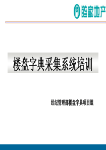 楼盘字典采集系统培训(新)（PPT32页)