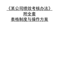 153-某某公司绩效考核办法内含表格制度(45页)