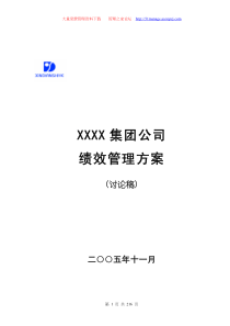 ××集团公司绩效管理方案(216页)