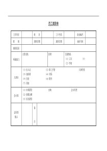 7 员工离职单