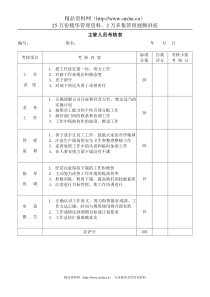 主管人员考核表(1)