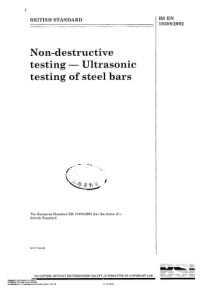 BS EN 10308-2002 无损检验.钢棒的超声检验 Non-destructive test