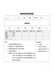 伊利季度考核表