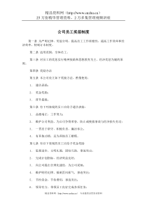 公司员工奖惩制度（DOC6页）