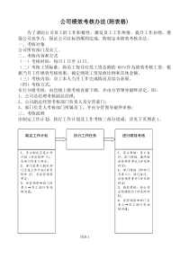 公司职能部门绩效考核办法(附表格)