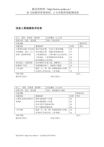 信息工程部绩效评估表new(1)