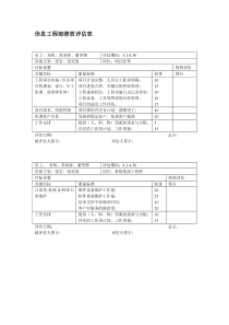 信息工程部绩效评估表new