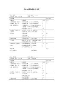 信息工程部绩效评估表_个人