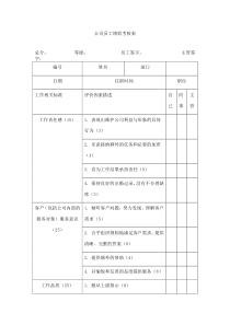 公司员工绩效考核表09