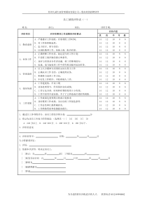 公司绩效考核表格大全