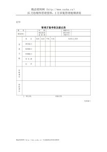 公司考核表格-管理才能考核及建议表