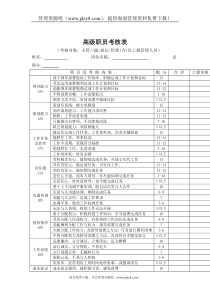 各类职员绩效考核表格（DOC5页）