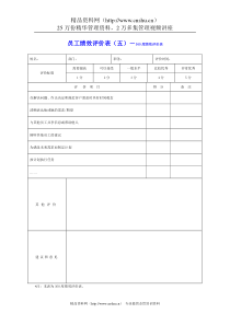 普华永道某公司绩效体系方案