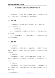 株洲某股份有限公司绩效考核方案