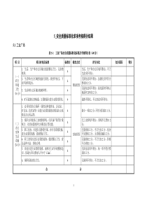 安全质量标准化单项考核表