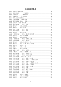 岗位绩效评量表