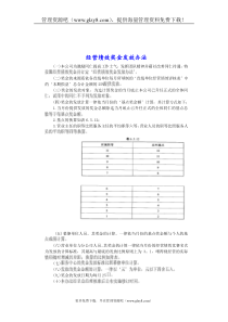 经营绩效奖金发放办法