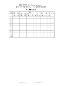 员工考勤记录表(1)