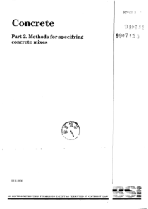 BS 5328-2-1997 Concrete. Methods for specifying co