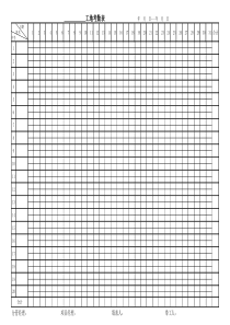 工地考勤表人工费表（正版）