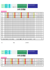 年月份考勤表最新自动表格（XLS2页）