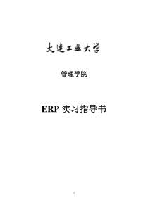 ERP实习指导书1