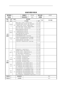 监装员绩效考核表