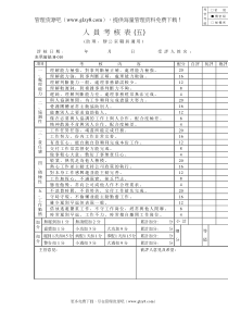 管表S試06人員考核表(五)(助理、辦公室職員適用)