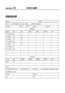 经营副总兼总经济师绩效考核表