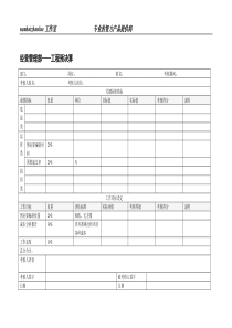 经营管理部工程预决算绩效考核表