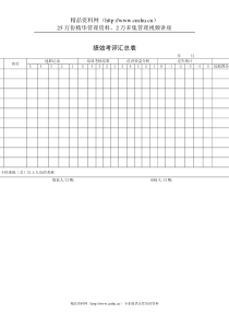 绩效考评汇总表（DOC 1页）