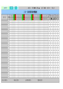 考勤表统计