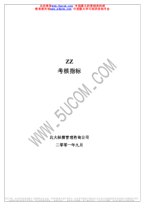 ZZ考核指标（推荐PDF84）