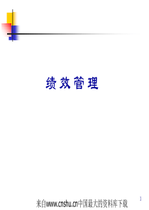 [人力资源]绩效管理(ppt 148页)绩效的定义