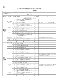 _财政财务精细化管理工作考核单