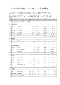 门禁考勤系统报价