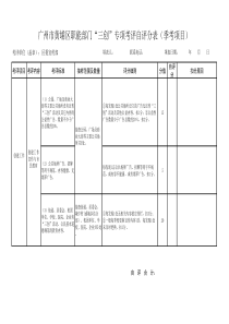 专项考评