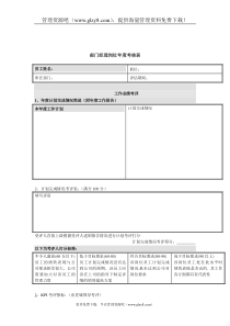 集团公司-部门经理岗位年度考核表