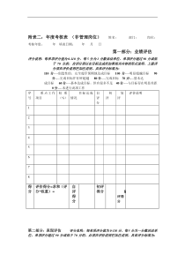 附表二：  年度考核表（非管理岗位）1