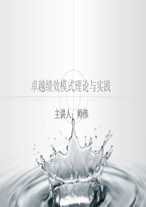 【师伟】卓越绩效培训课