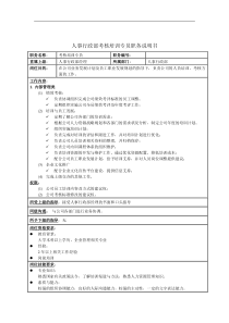 人事行政部考核培训专员职务说明书