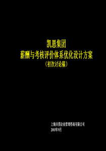 共图—凯恩集团薪酬与考核评价设计思路