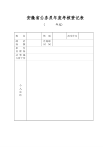 关于印发《安徽省公务员考核办法(试行)》的通知