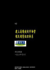 实达建立高绩效的市场营销及销售组织体系（PPT 128页）