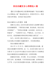 依法治疆发言心得精选4篇