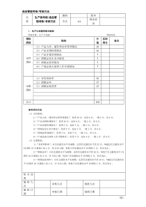 成品管理考核考核方法