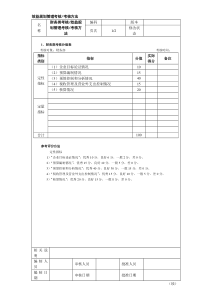 效益规划管理考核考核方法