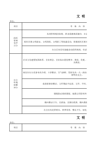 文明办公区考核