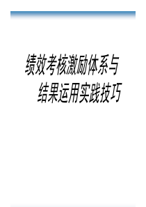 某电脑公司绩效考核激励体系与结果运用实践技巧(46)